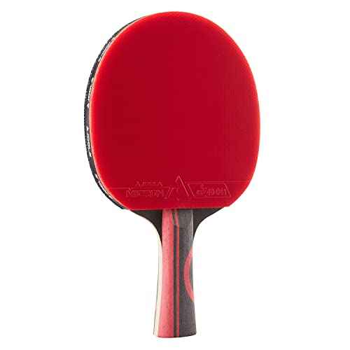 JOOLA Infinity Edge - Tournament Performance Ping Pong Paddle w/ Carbon Pro Technology - Black Rubber on Both Sides - Competition Ready - Table Tennis Racket for Advanced Training - Designed for Speed