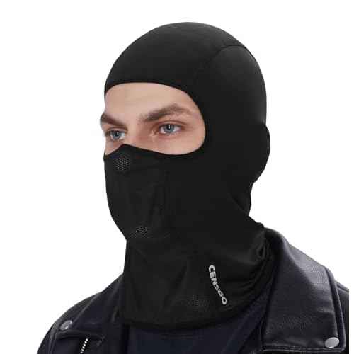 CENSGO Cooling Motorcycle Balaclava Helmet Liner, Breathable Face Cover, Lightweight Shiesty Mask for Men Women Summer Riding