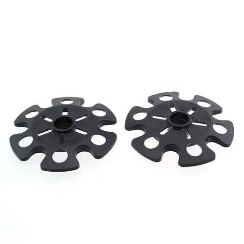 2PCS Trekking Pole Snow Baskets Universal Accessories for Walking Sticks Anti Sink Tips Horseshoe Foot Plastic Protectors and Replacement Tips for Trekking Poles in Black