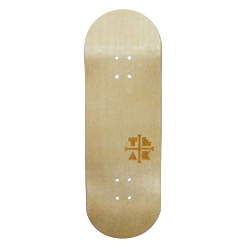 Teak Tuning Prolific Wooden Fingerboard Deck, The Classic - 34mm x 97mm - Handmade, Pro Shape & Size - Five Plies Wood Veneer - Includes Prolific Foam Tape