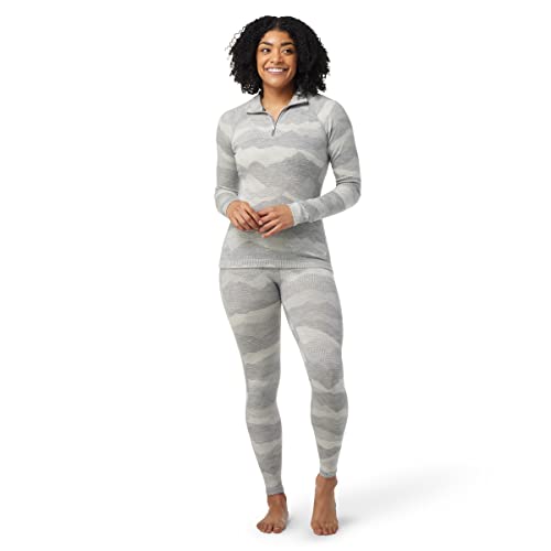 Smartwool Women's Classic Thermal Merino Base Layer Pattern 1/4 Zip