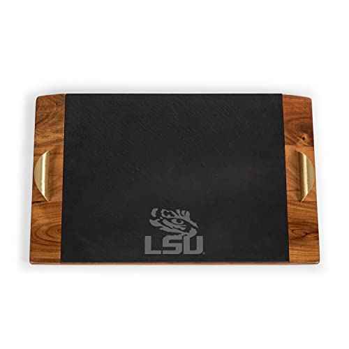 PICNIC TIME NCAA Unisex-Adult NCAA Covina Acacia and Slate Serving Tray, Charcuterie Board Set
