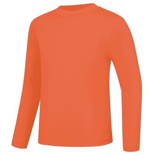 UPF 50+ Sun Shirts 5T to Youth Rash Guard for Boys and Kid Girls Long Sleeve UV Protection Sun Shirts