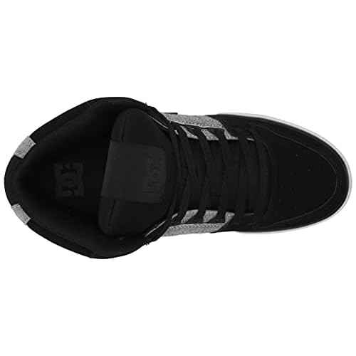 DC Men's Pure High Top Wc Skate Shoes Casual Sneakers, Black/Battleship/Armor, 12.5