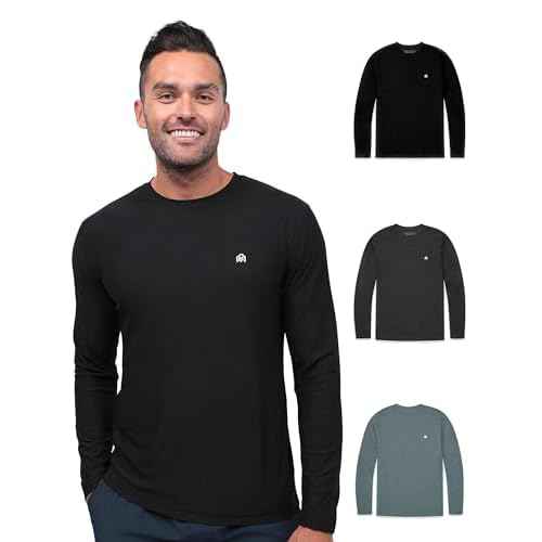 INTO THE AM Men¡¯s Performance Dri-Fit Long Sleeve Athletic Gym Shirt for Men S-3XL - Moisture-Wicking Workout & Running Tee