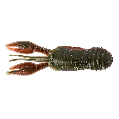 Great Lakes Finesse Juvy Craw Tube 2.5" Green Pumpkin Orange Belly