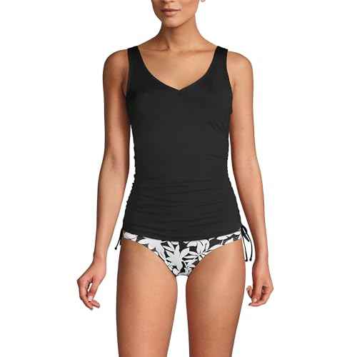 Lands' End Chlorine Resistant Underwire Tankini Swimsuit Top