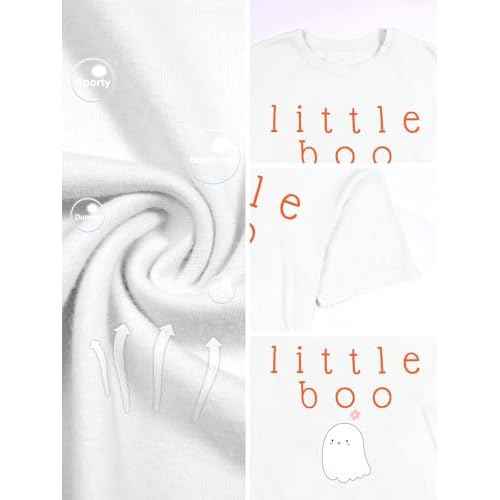 JINTING Mommy and Me Matching Outfits Halloween Little Boo Sweatshirt Spooky Mama Long Sleeve Shirt Tops