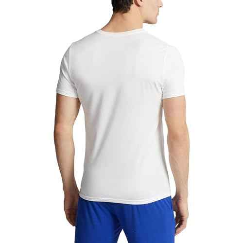 POLO RALPH LAUREN Men's 4d Flex Cooling Ventilation Cotton Modal V-Neck Undershirts