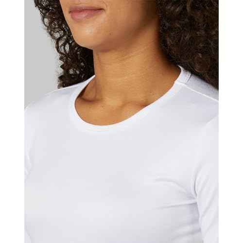 32 Degrees Heat Women's Lightweight Crew Base Layer Top | Form Fitting | Long Sleeve | 4-Way Stretch | Thermal