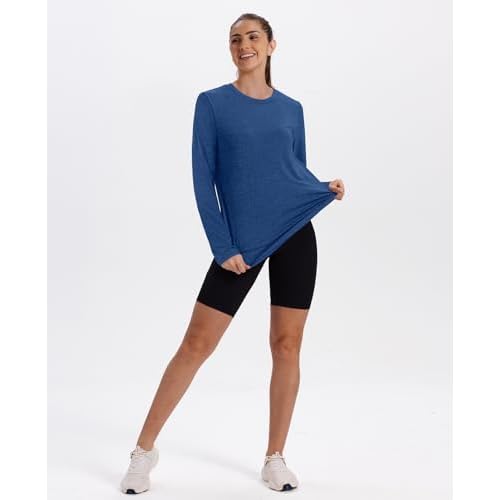 XIEERDUO Women's Workout Tops Long Sleeve Quick Dry UPF 50+ Sun Protection Shirts for Hiking Running S-3XL