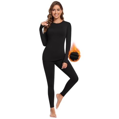 BESTENA Thermal Underwear for Women Base Layer Cold Weather Thermal Set Long Johns Women Thermal Set