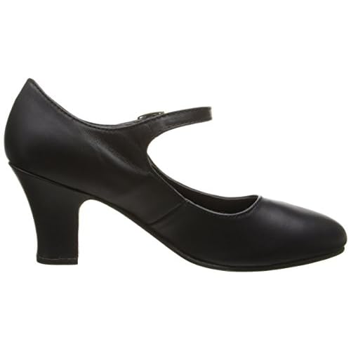 Capezio Manhattan Character Shoe, Black, 6 W