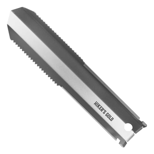 Hiker's Gold Ultralight Titanium Trowel for Hiking, Backpacking, Camping