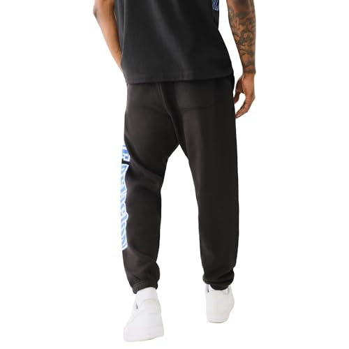 True Religion Men's Raw Exaggerated Icon Jogger