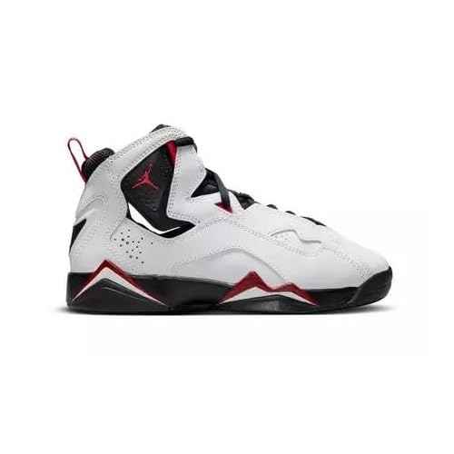 Jordan Toddler's True Flight White/Black-Varsity Red (343797 100) - 7