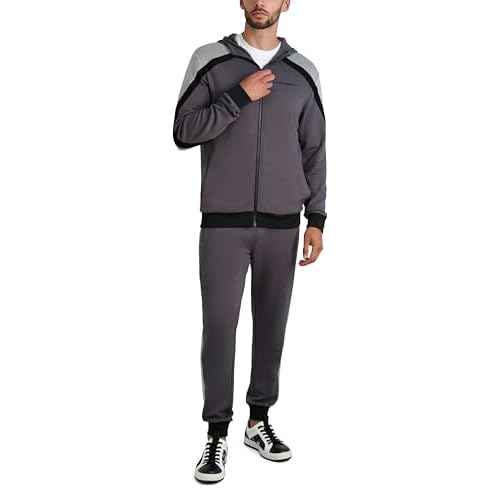 KARL LAGERFELD mens Plaid Track Jacket