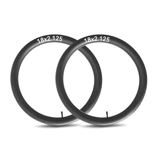 2-PCS 18x2.125 Bike Tube 18 x 2.125 Bike Inner Tube 18x2.4 Compatible with 18x2.125 18x2.20 18x2.25 18x2.30 18x2.35 18x2.40 18 Inch