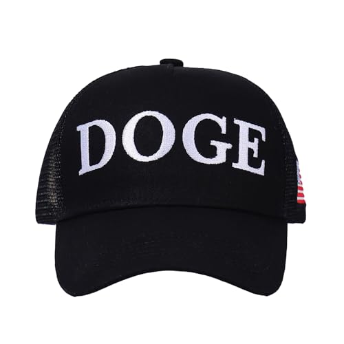 Doge Hat Elon Musk Inspired Embroidered Dad Cap- Government Efficiency Embroidered Baseball Hat, Adjustable Cotton Cap