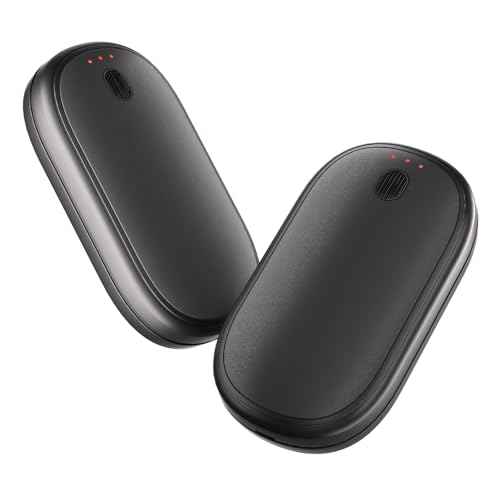 Hand Warmers Rechargeable, Magnetic Hands Heater, Fast Heating in 3s with 3 Settings, Electric Pocket Warmer, UL Certified Safe for Winter Camping, Hunting Trips, and Golf Games
