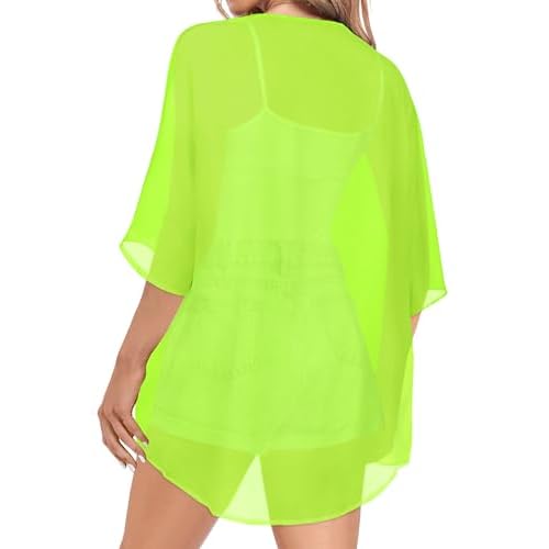 Women Kimono Cardigans Casual Summer Tops Cover up Open Front Floral Print Resort Wear