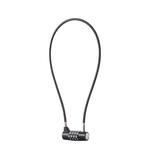 Combination Lock Cable Lock with 4 Digits Cabinet Lock with 18" Durable Cable Ideal for lockers, Gym, gate, Fence, Toolbox, case, hasp Storage and Outdoor£¨47.6£© (18")