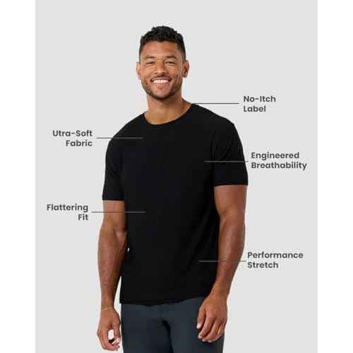 INTO THE AM Workout Shirts for Men - Ultra-Lightweight Short Sleeve Tees Athletic Gym Running S - 4XL