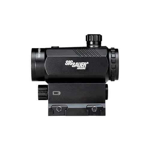 SIG SAUER Air R5 Mini 1x20mm 3 MOA Reticle Red Dot Sight, Electronic Compact Durable Adjustable Hunting Shooting Airsoft Gun Aiming Sight, 1 Battery Included
