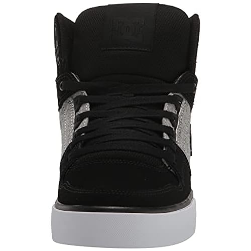 DC Men's Pure High Top Wc Skate Shoes Casual Sneakers, Black/Battleship/Armor, 6