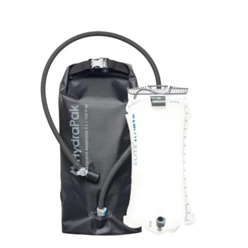 Hydrapak HydraSleeve - Insulated Sleeve with Shape-Shift Low-Profile Water Bladder/Reservoir for Hydration Backpacks, 3-Liter (100 oz.), High Flow Bite Valve, Safe & Reliable