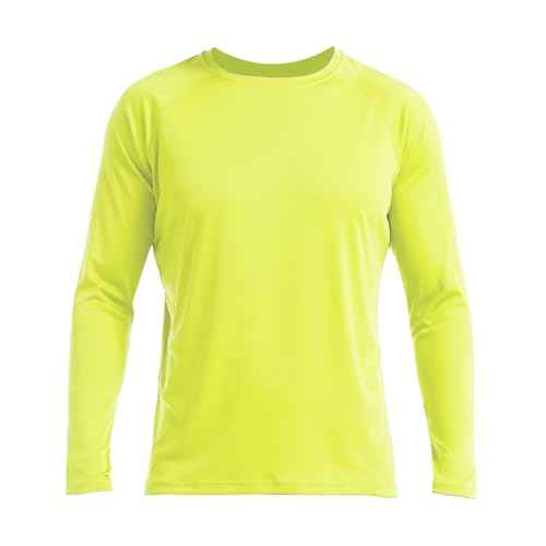 HISKYWIN Men's Long Sleeve Shirts Lightweight UPF 50+ Sun Protection SPF Outdoor T-Shirts Fishing Hiking Running Tee Tops
