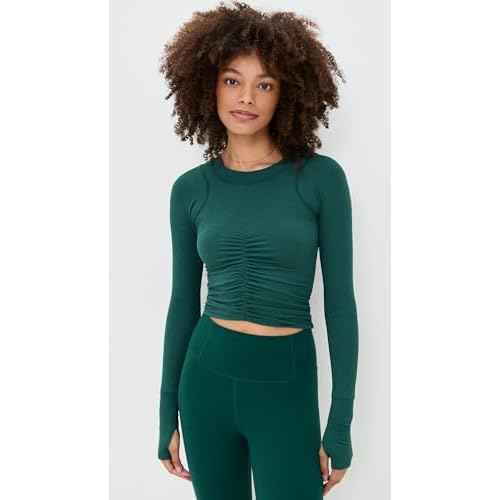 Free People Womens Tempo Ruched Long Sleeve