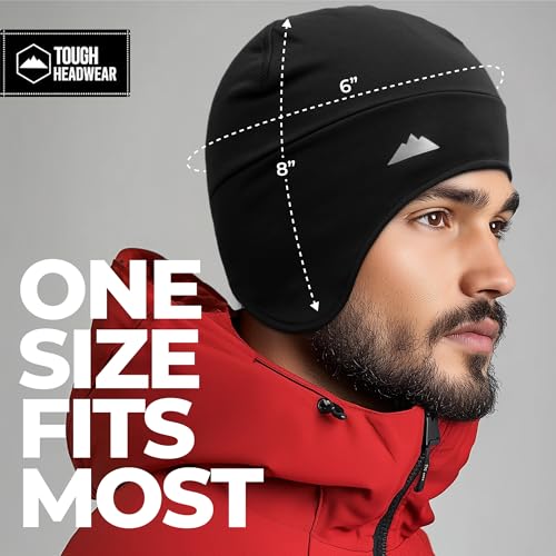 Tough Headwear Thermal Skull Cap - Moisture-Wicking Running Beanie Helmet Liner - Warmth & Cycling Apparel