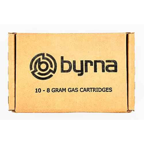 Byrna 8 Gram CO2 + Oiler Cartridges | 10 Count Pack | for Byrna SD/CL/HD/EP - (9 CO2 + 1 Oiler Cylinders)