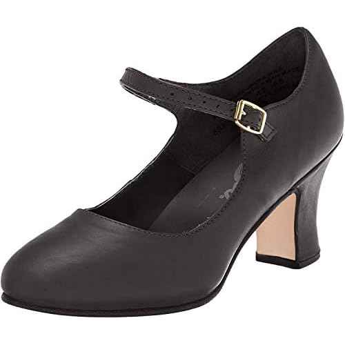Capezio Manhattan Character Shoe, Black, 4 M