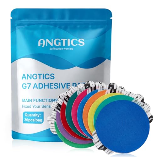 Dexcom G7 Adhesive Patches 30PCS, Waterproof & High Viscosity Over Patches, Pre-Cut Adhesive Medical Tape, 10+ Days Long Stay, Breathable, Latex-Free, Sensor is NOT Included (Multicolor)