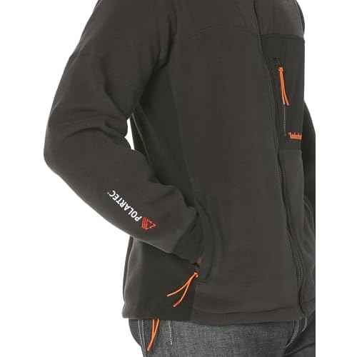 Timberland mens Polartec Mix Media Full Zip Fleece