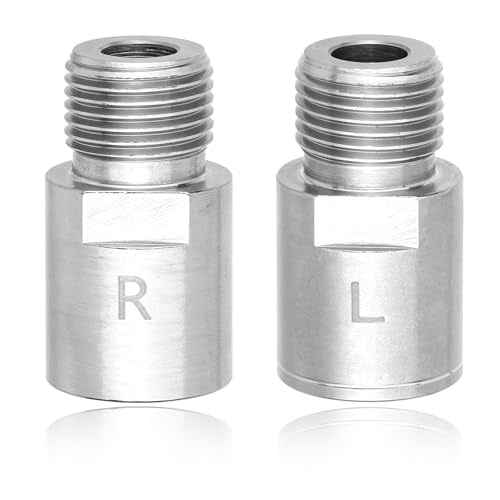 Bike Pedal Extenders, 1 Pair Steel Bicycle Pedal Adapter Extended Fit 9/16 inch Spindle Pedals Bike, Heavy Duty Steel Bicycle Pedal Extender, Extend by 20mm/0.79inch
