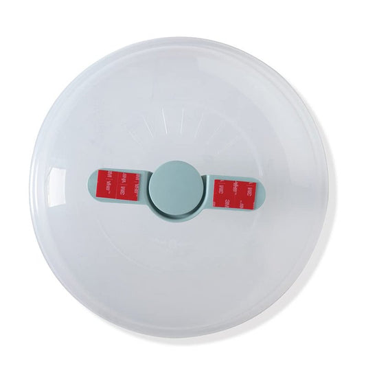 Nordic Ware Microwave Up & Away-Easy Stow - 11-inch Food Safe Lid, Plate Cover with Steam Vents, Anti-Splash Microwave Lid, Contains Moisture, Space-Saving Storage Bracket included
