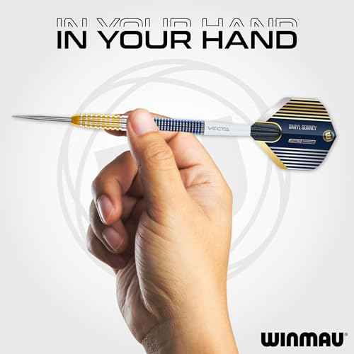 Winmau Darts - Professional Player - Daryl Gurney SC 1.0 Series 90% Tungsten Darts Set with Dart Flights and Dart Shafts (Stems) ? Available in Soft and Steel Tip - Available Weights 20g and 23g