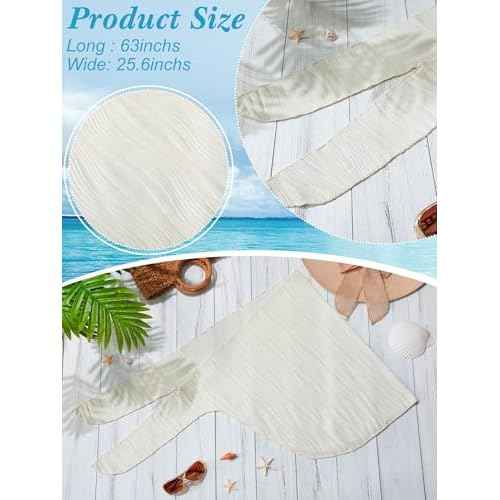 Geyoga Women Sarong Coverups Beach Skirt Triangle Shawl Wraps Short Bikini Skirt Bathing Suit for Swimwear