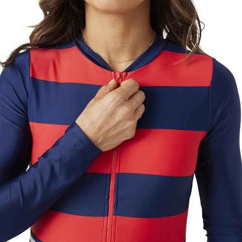 Nautica Women's One Piece Swimsuit ? Zip Front Surf, Tummy Control Bathing Suit, Quick-Dry Fabric