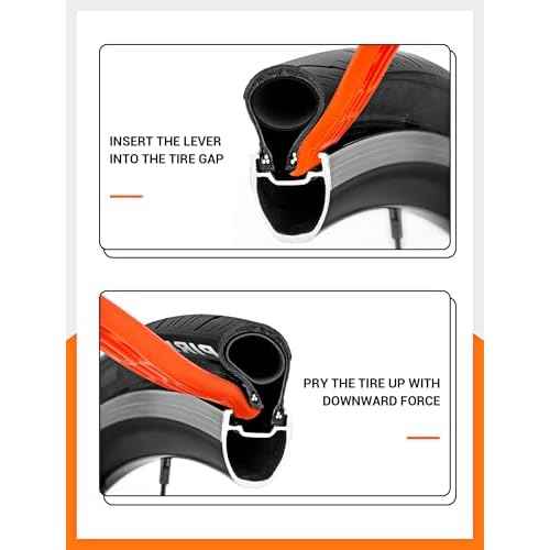 Bike Tire Levers| 3-Pcs Ultra Strong Tire Levers & 2-Pcs Stainless Steel Tire Spoons, Bike Tire Removal Tool for Road or Mountain Bike Tires, Must Have Bike Tire Tool in Bike Tire Repair Kit