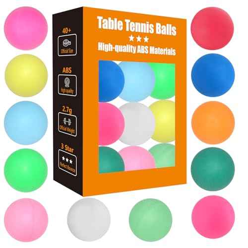 High Bounce & Durable ABS Mat Colored 3 Star Ping Pong Balls 4 Trainning,Party Games,Pet Cats Toys
