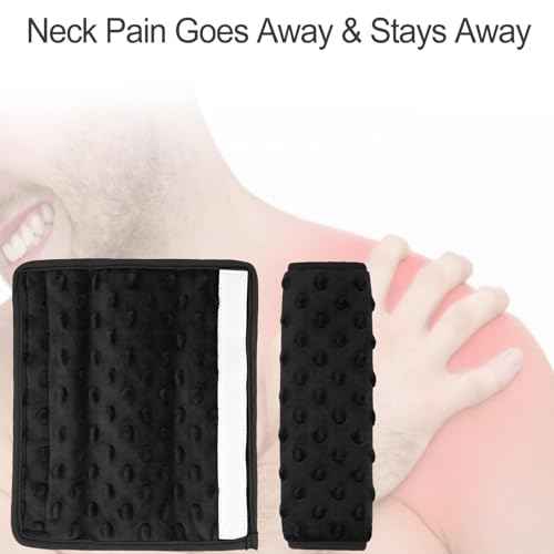 Cushioned Arm Sling Padding for Neck Slim Sling Pad Neck Strap Cushion Comfort Shoulder Support Rotator Cuff Surgery Arm Immobilizer Brace Carry Padded Cover Pillow Wrist Hand Injury, Pack of 1 Black