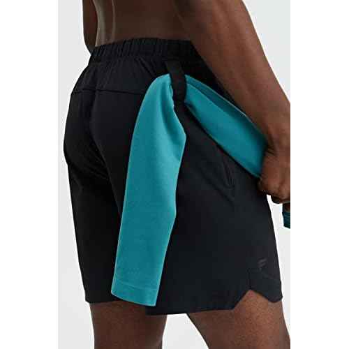 Fabletics Men's The One Short (Unlined), Training, Swimming, Lightweight, Quick-Dry, Zip Pocket, Stretch Woven