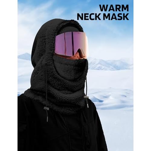 Balaclava Face Mask for Women Men Winter Hat Neck Windproof Fleece Ski Mask Warm Face Cover Scarf