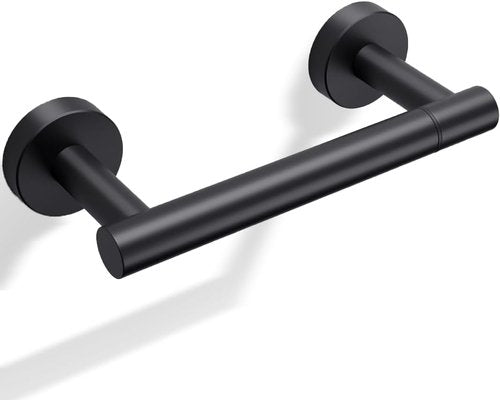 Day Moon™ Toilet Paper Holder - Modern Wall-Mounted Roll Holder - Classic Black Finish - 1 Pack