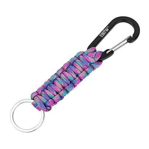 EOTW Carabiner Keychain,Paracord Keychain Small Aluminum Clip D Ring for Camping, Hiking, Fishing, Or As A Key Organizer