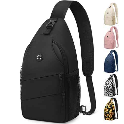 Crossbody Bags for Women Men Trendy Sling Bag Backpack Casual Chest Bag with Convertible Shoulder Strap